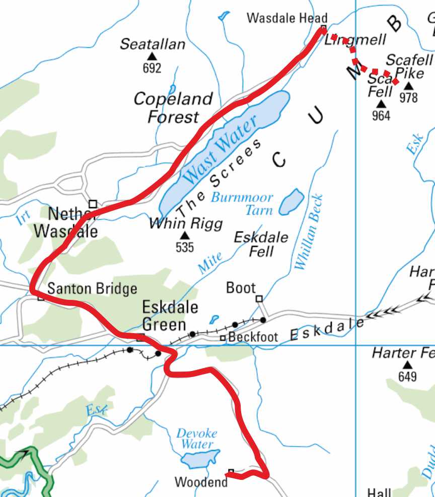 Scafell from Woodend